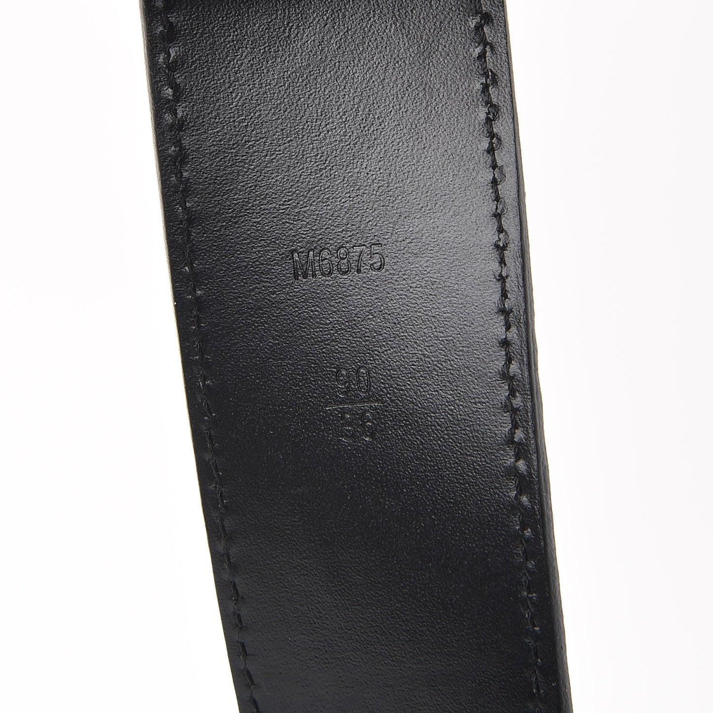 Suede Calfskin Mini Damier 40mm LV Initiales Belt 90 36 Black