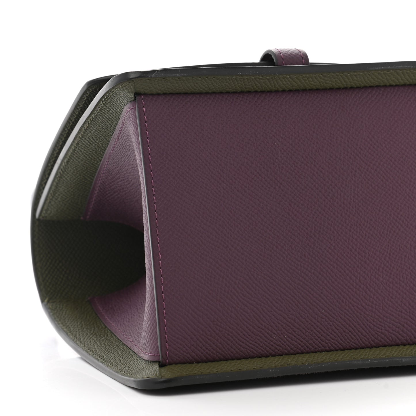 Carat Calfskin Madeleine Clutch Eggplant