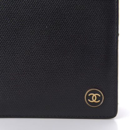 Chanel Grained Calfskin CC Button Bi-Fold Wallet Black 10 of 13
