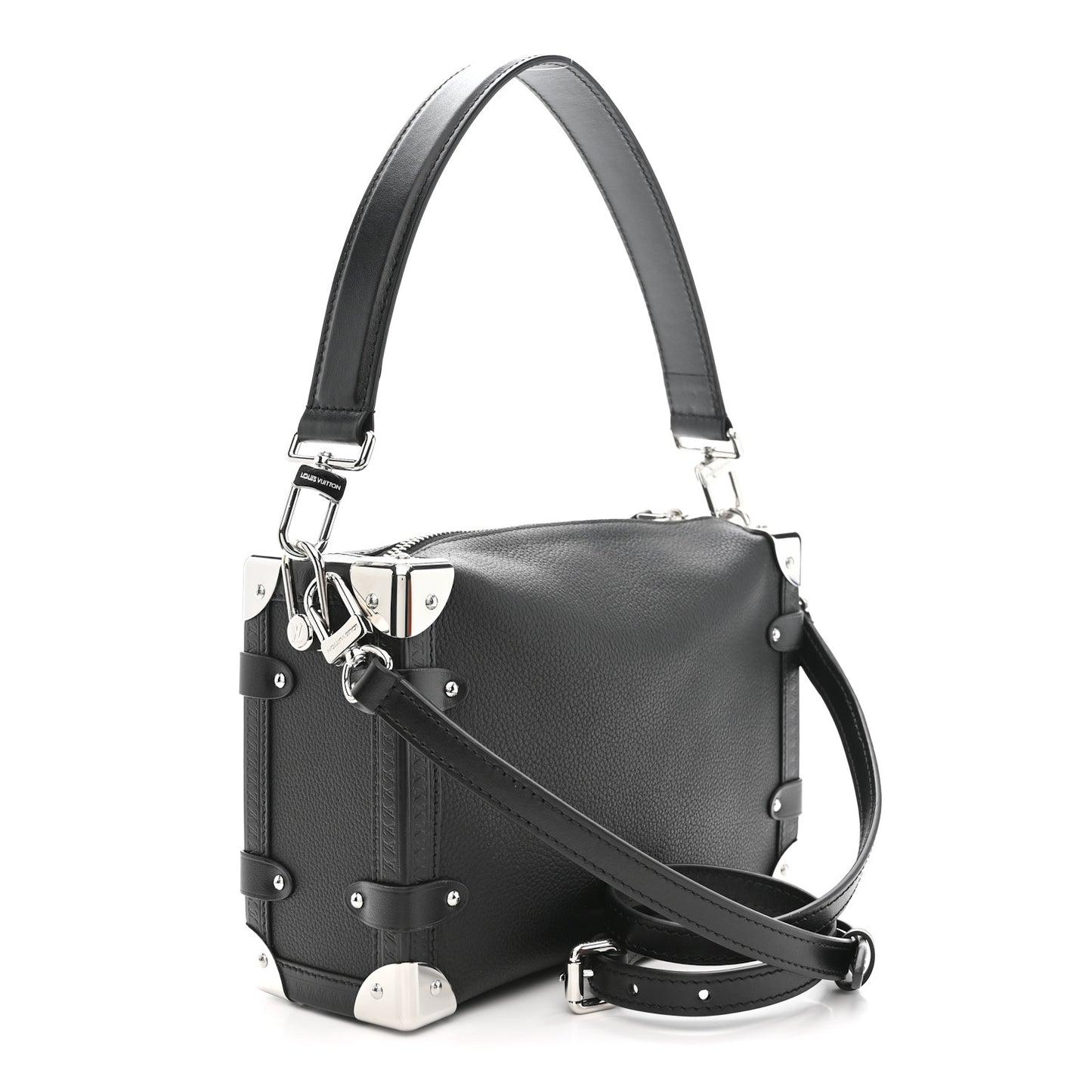 Calfskin Side Trunk MM Black
