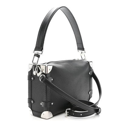 Louis Vuitton Calfskin Side Trunk MM Black 4 of 10