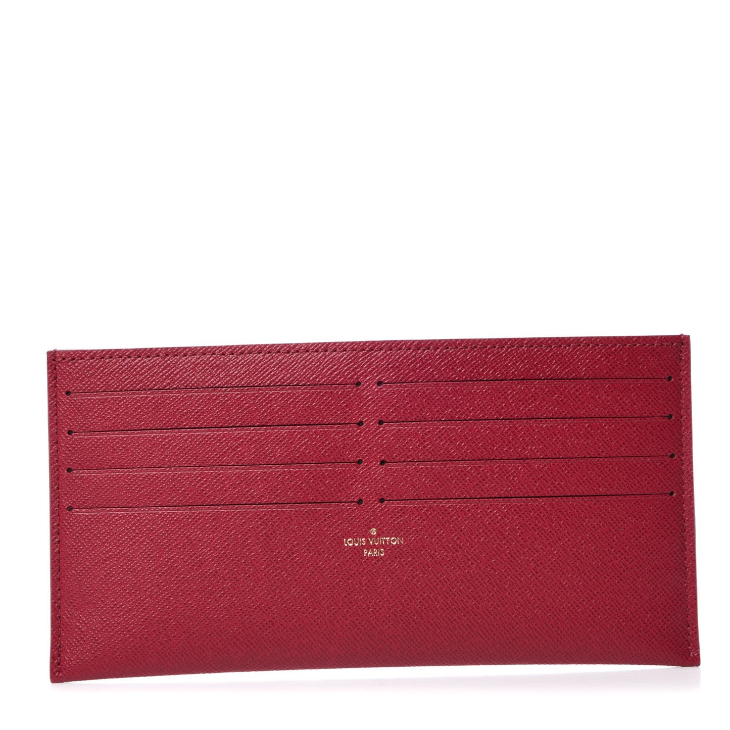 Calfskin Felicie Card Holder Insert Fuchsia