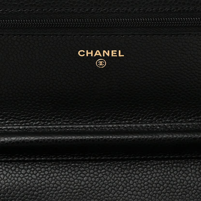 Chanel Caviar Quilted Wallet on Chain WOC Black 6 of 13
