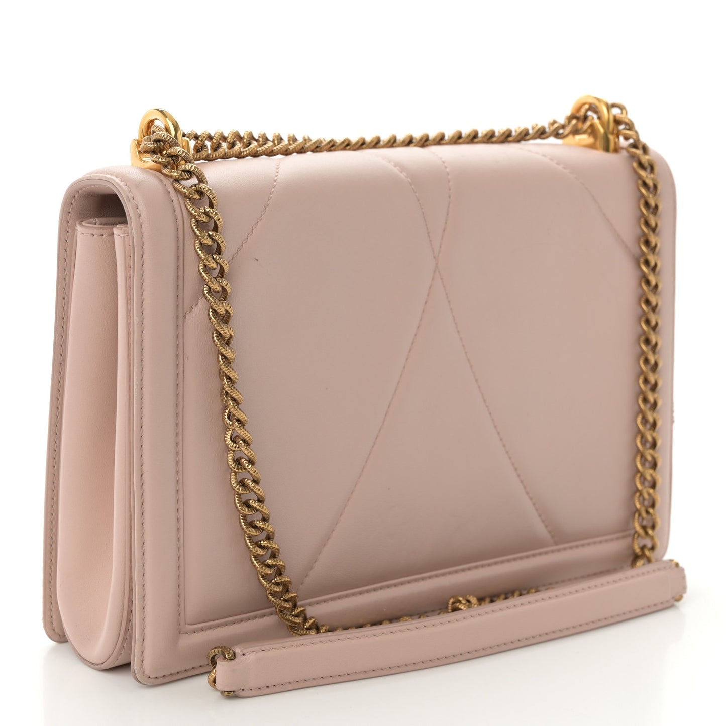 Calfskin Large Devotion Crossbody Bag Cipria