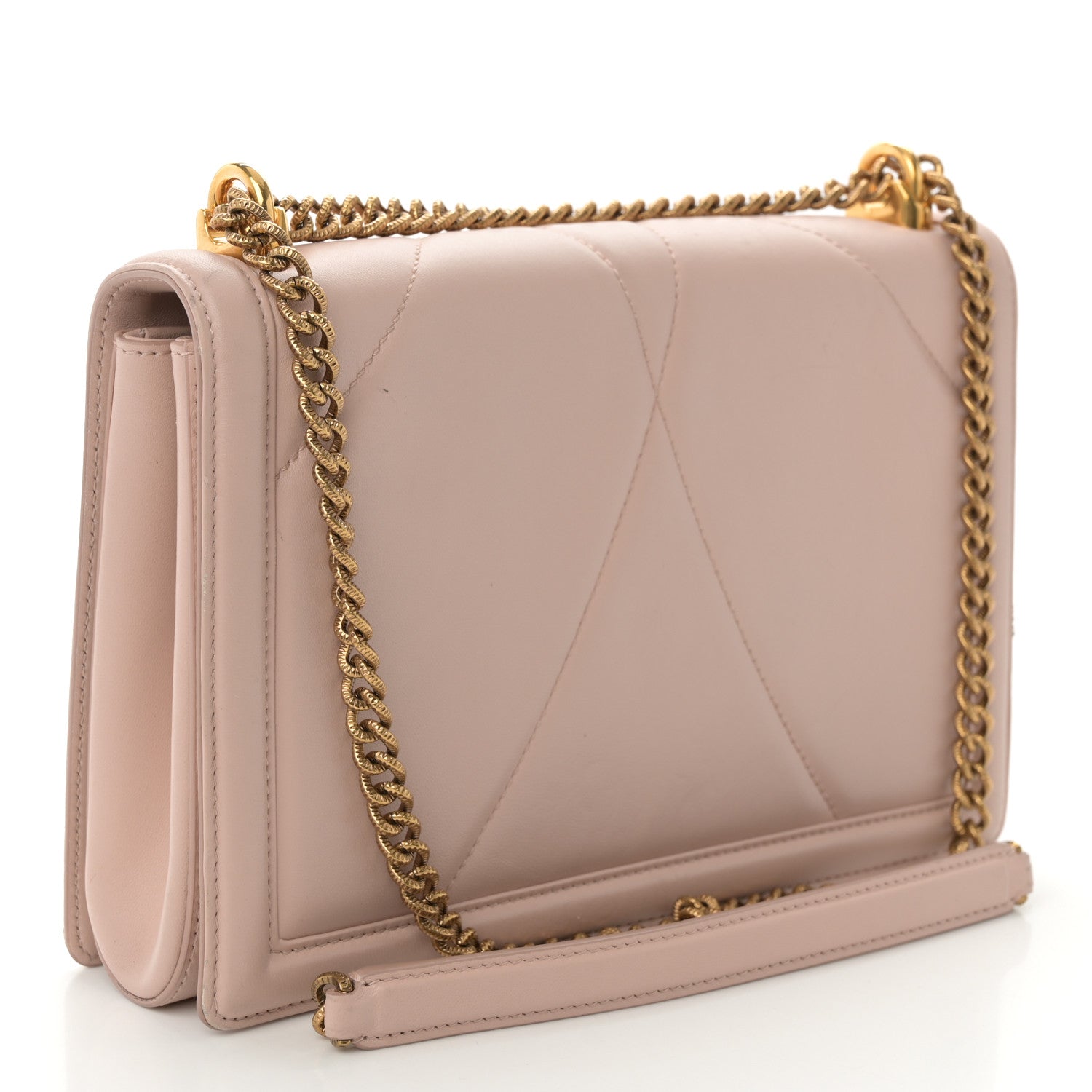 Dolce & Gabbana Calfskin Large Devotion Crossbody Bag Cipria 3 of 14