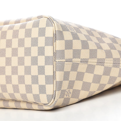 Louis Vuitton Damier Azur Neo Neverfull MM Rose Ballerine 10 of 11
