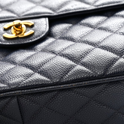 Chanel Caviar Quilted CC Shoulder Bag Navy 12 of 12
