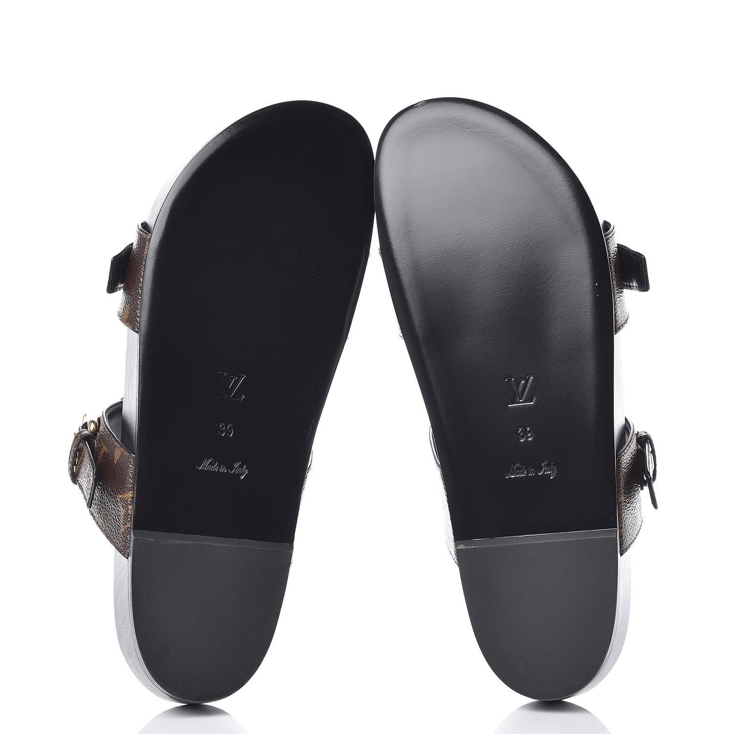 Monogram Bom Dia Mule Sandals 39 Black
