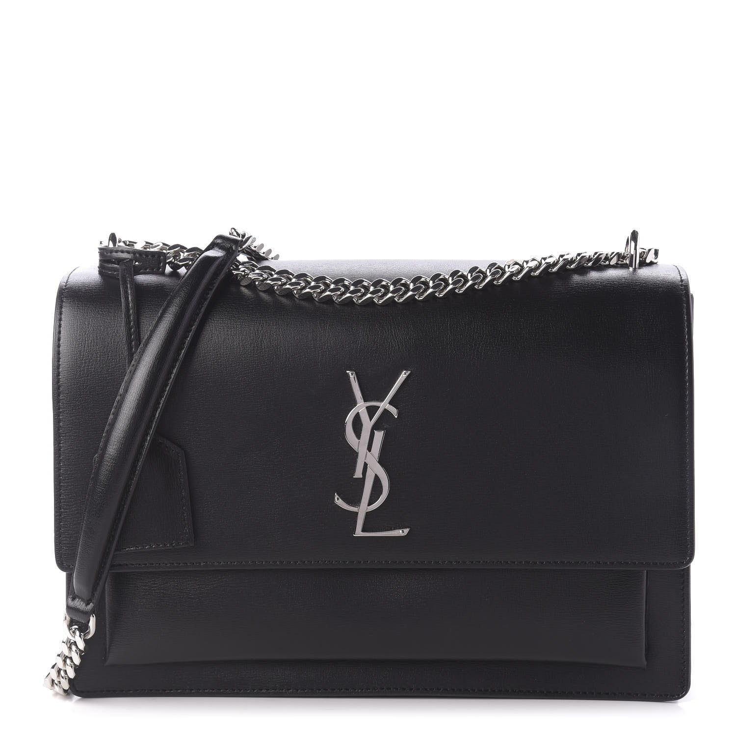 Saint Laurent Calfskin Large Monogram Sunset Black 1 of 9