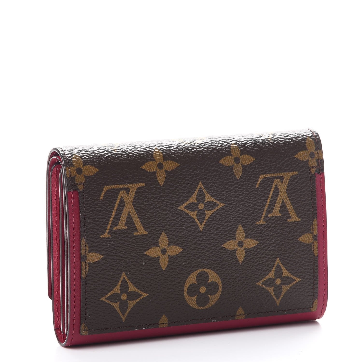 Louis Vuitton Monogram Flore Compact Wallet Fuchsia 3 of 8