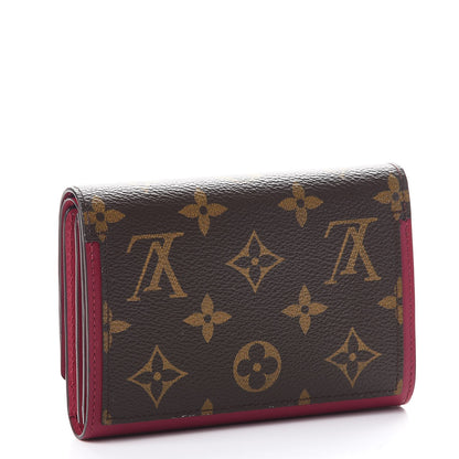 Louis Vuitton Monogram Flore Compact Wallet Fuchsia 3 of 8