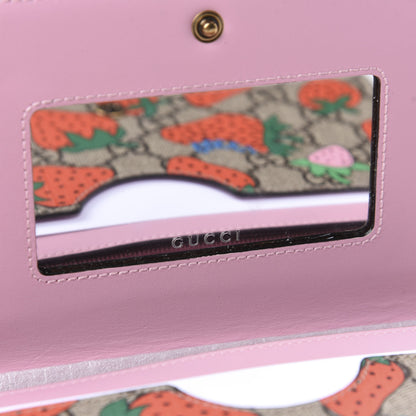 Gucci GG Supreme Monogram Strawberry Chain Wallet 8 of 10