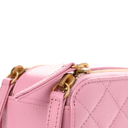 Chanel Caviar Quilted Pick Me Up Small Vanity Case Light Pink 12 of 12