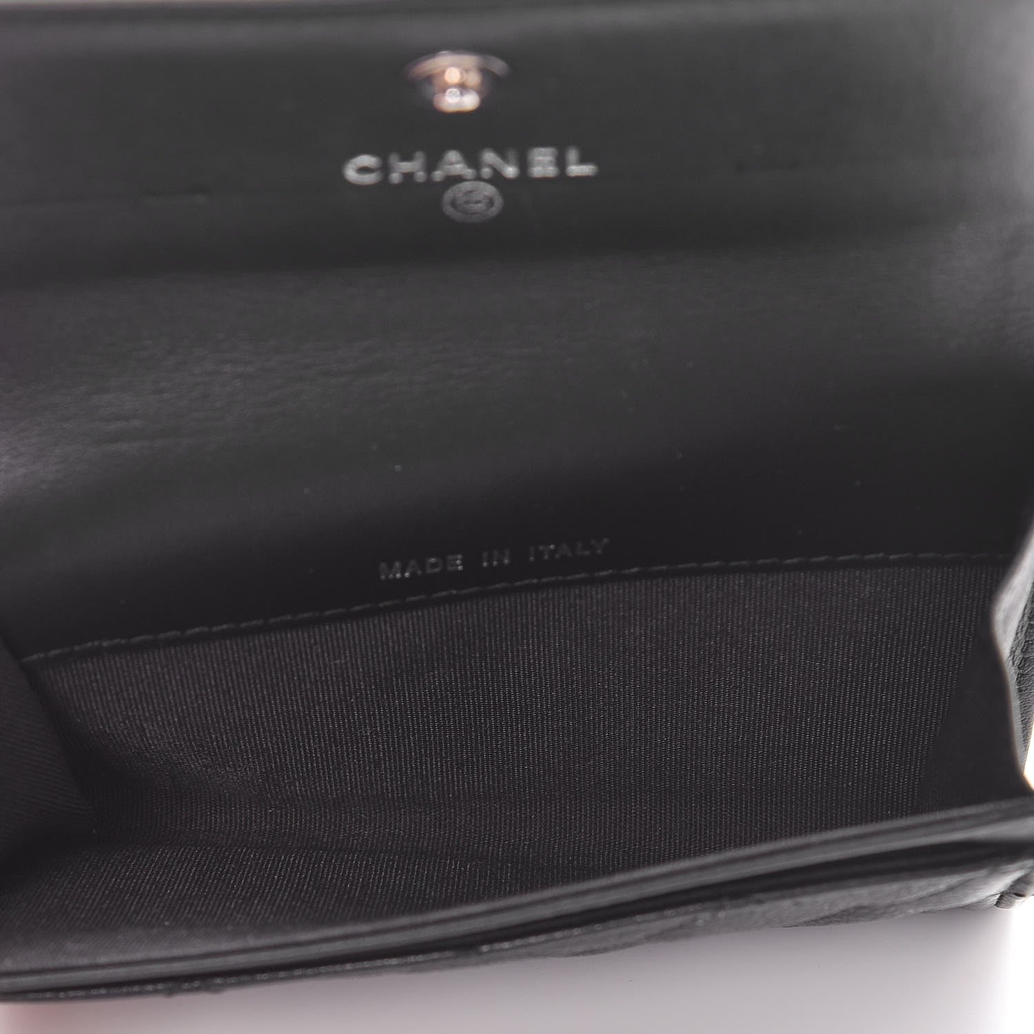 Chanel Calfskin Quilted Boy Card Holder Wallet Black 5 of 9