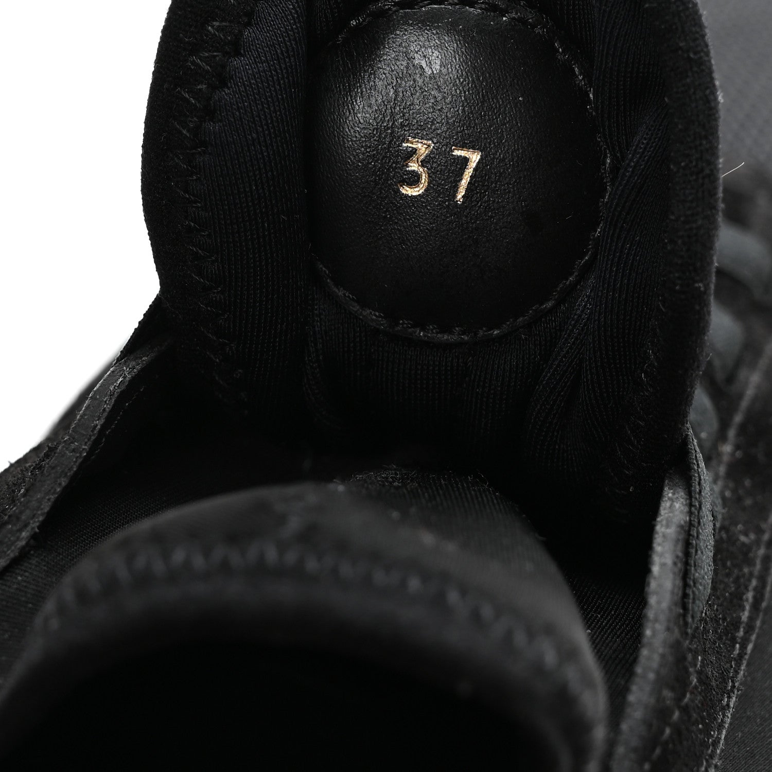 Louis Vuitton Calfskin Run Away Sneakers 37 Black 8 of 10