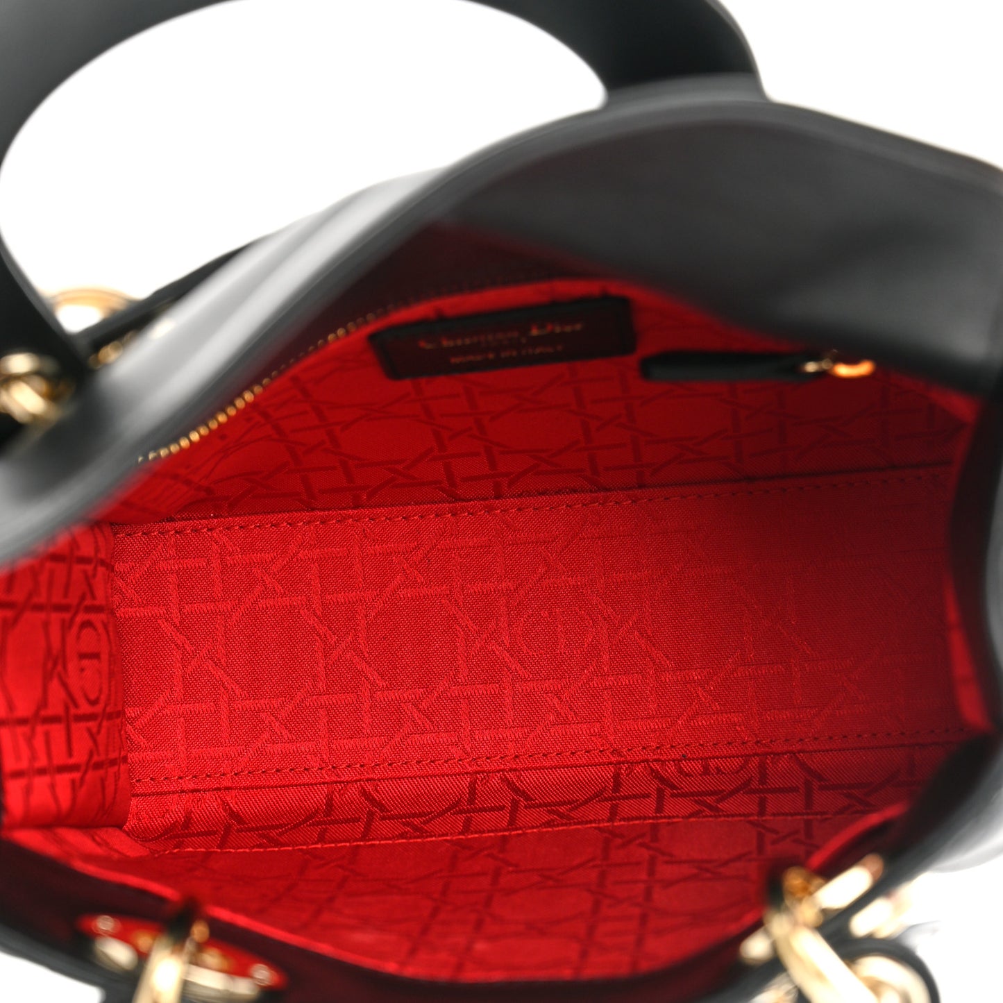 Lambskin Cannage Small My ABCDior Lady Dior Black