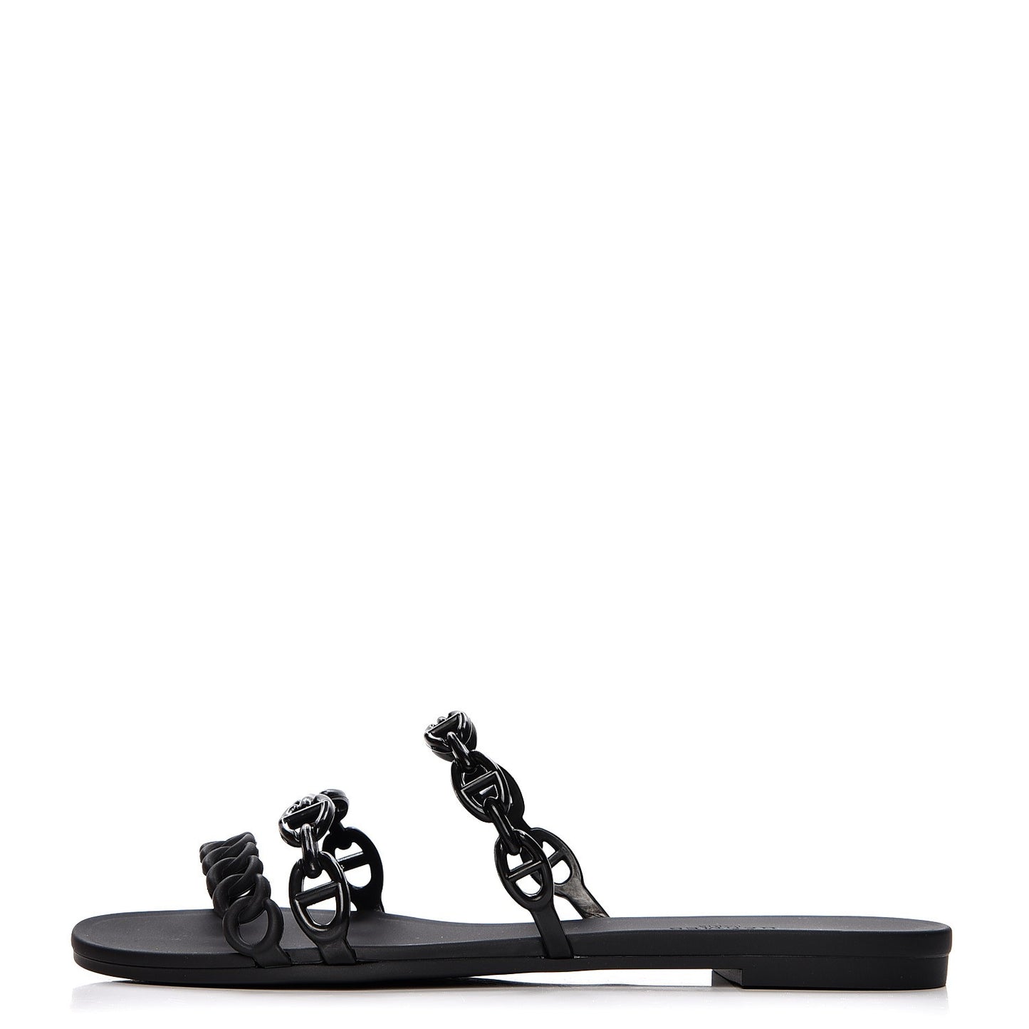 Rubber Chaine d'Ancre Rivage Sandals 37 Black