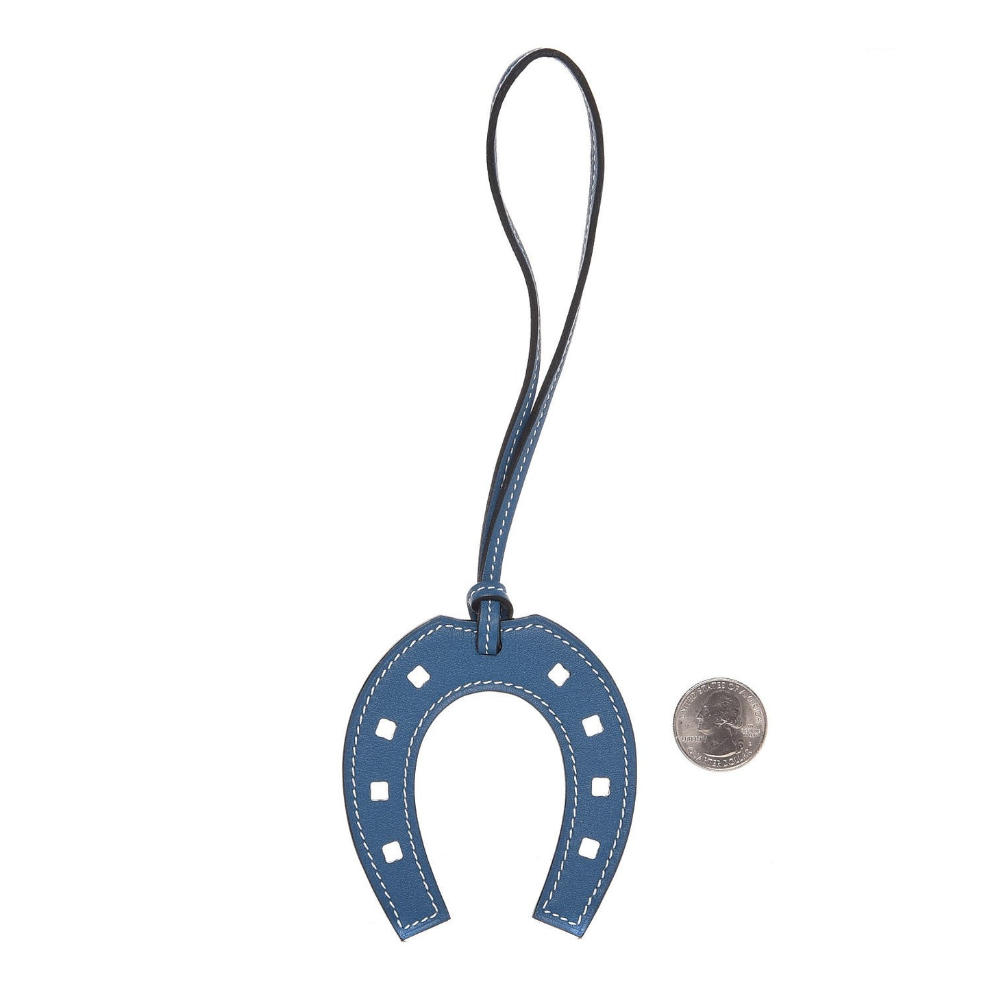 Swift Paddock Horseshoe Bag Charm Bleu Cobalt