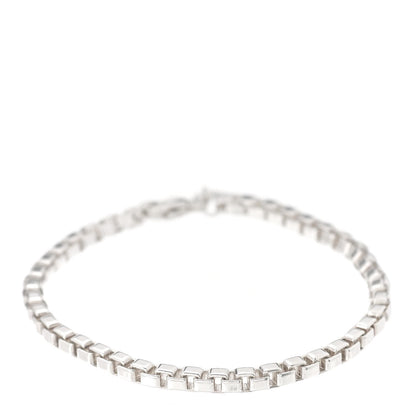 Tiffany Sterling Silver 4mm Venetian Link Bracelet 1 of 5