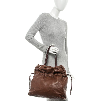 Prada Nappa Antique Shoulder Bag Cocco 2 of 7