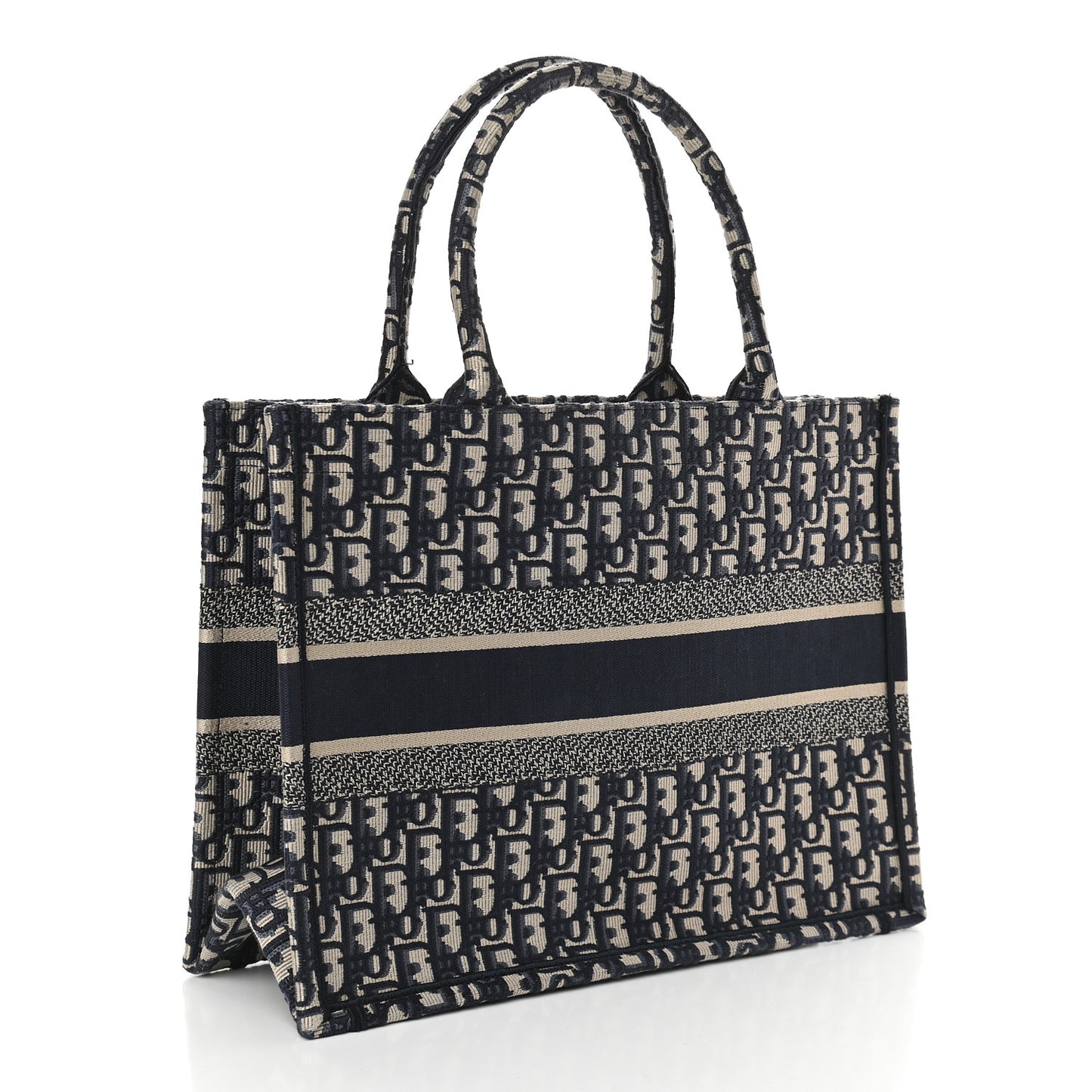 Oblique Medium Book Tote Blue Multicolor