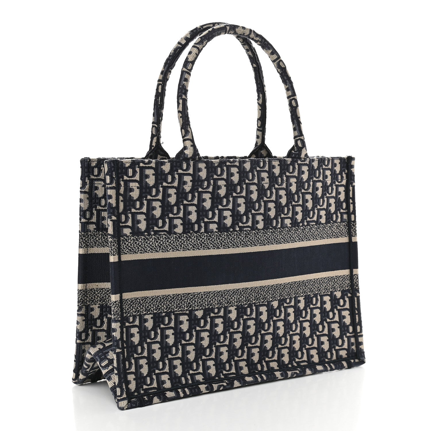 Christian Dior Oblique Medium Book Tote Blue Multicolor 2 of 8