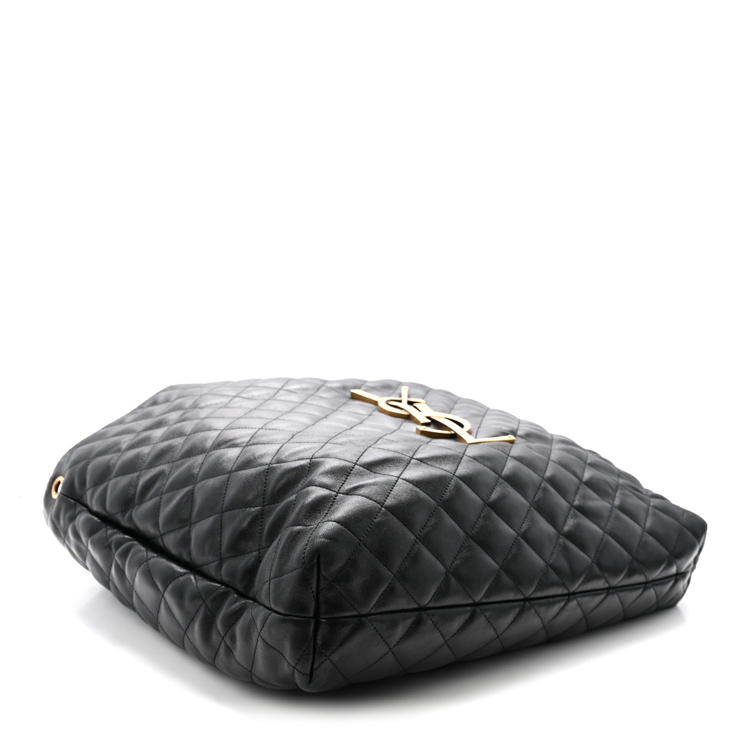 Saint Laurent Lambskin Quilted Maxi Icare Shopping Tote Black 5 of 11