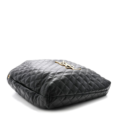 Saint Laurent Lambskin Quilted Maxi Icare Shopping Tote Black 5 of 11