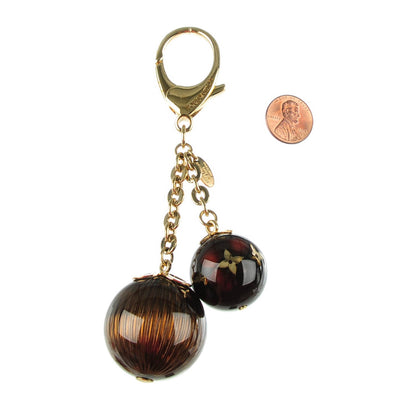 Louis Vuitton Monogram Ball Charm Key Chain Brown 2 of 5