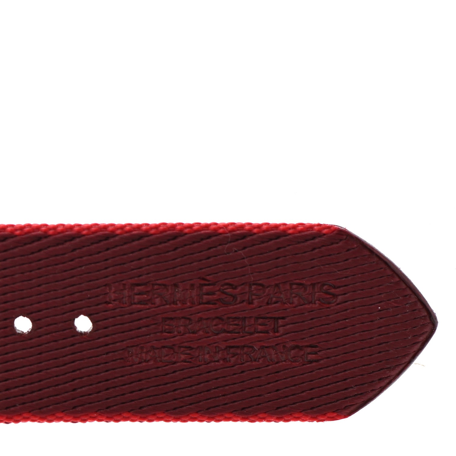 Hermes Nylon Weave Apple Watch Single Tour Band 40mm Rouge De Coeur Rouge H 3 of 7