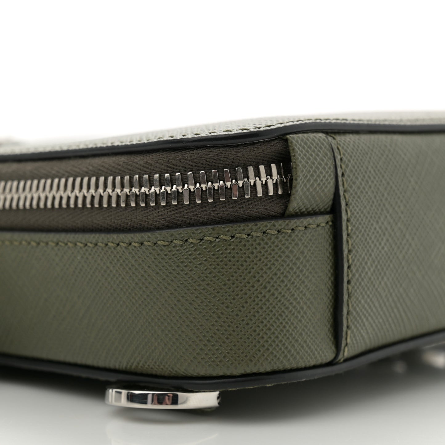 Saffiano Brique Sling Bag Loden Green