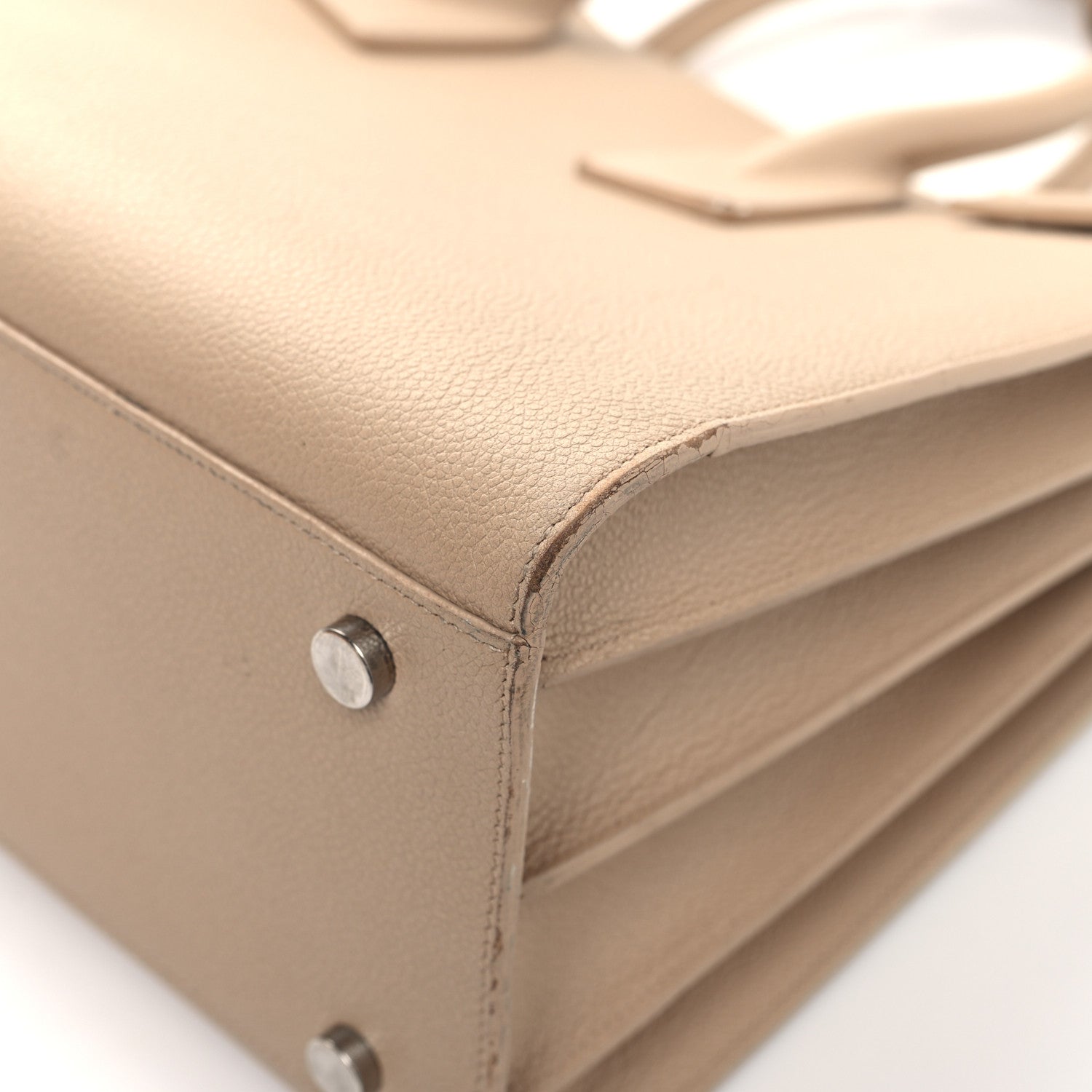 Saint Laurent Grained Calfskin Small Sac De Jour Nude Powder 12 of 15