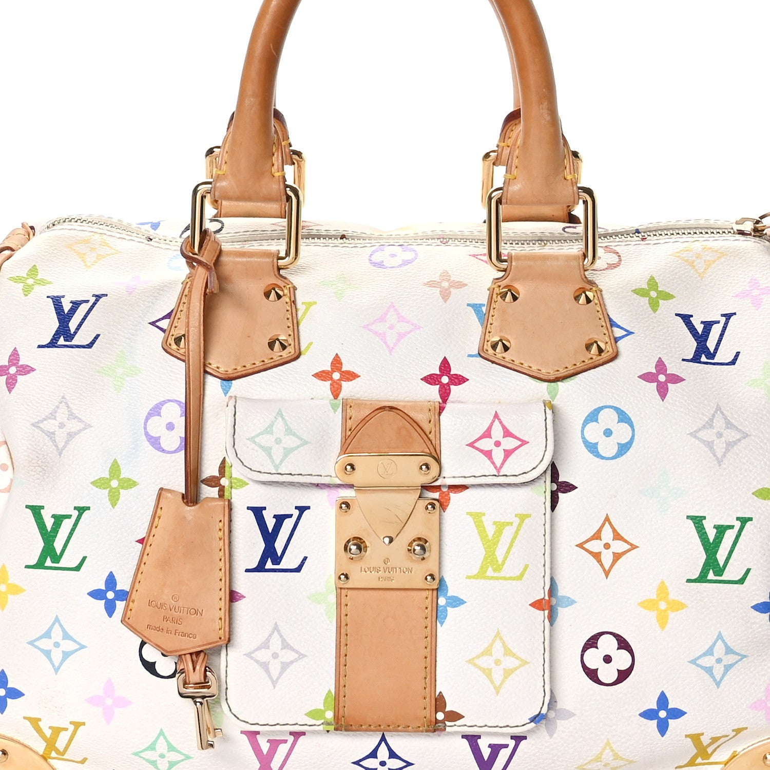 Louis Vuitton Monogram Multicolor Speedy 30 White 8 of 13