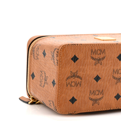 MCM Visetos Vanity Case Cognac 8 of 9