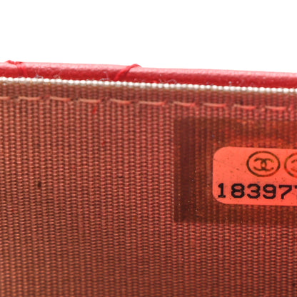 Chanel Lambskin Quilted Boy Wallet On Chain WOC Red 8 of 16