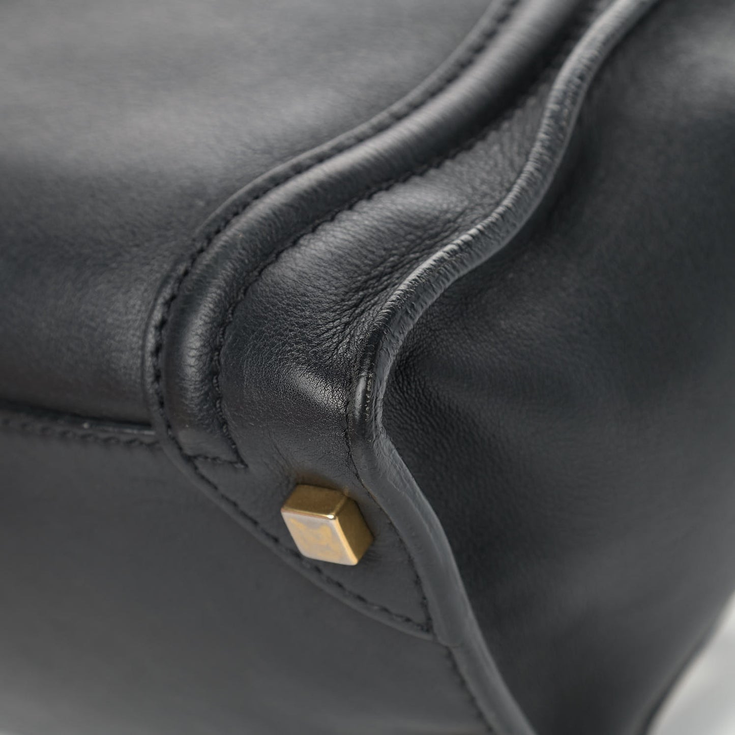 Smooth Calfskin Micro Luggage Black