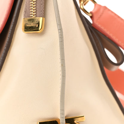 Salvatore Ferragamo Calfskin Colorblock Medium Sofia Shoulder Bag Pink Multicolor 14 of 14