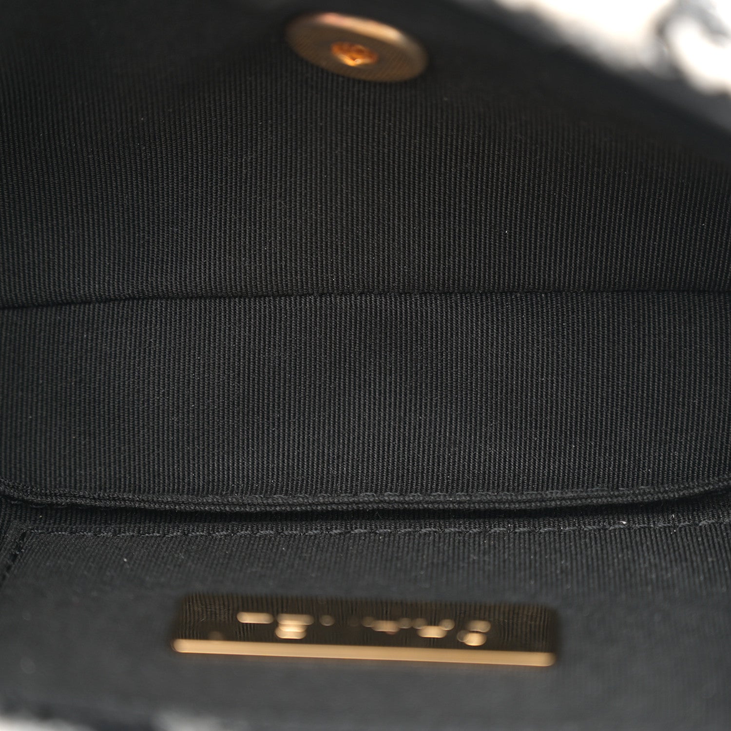 Chanel Tweed Quilted Chanel 19 Waist Bag Black Ecru White 5 of 11