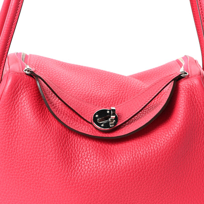 Hermes Taurillon Clemence Lindy 26 Rose Extreme 8 of 10