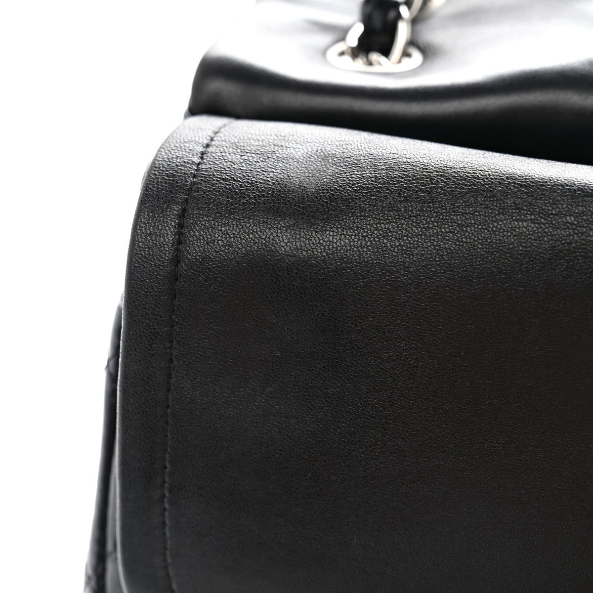 Chanel Patent Quilted Jumbo Double Flap Black 12 of 13
