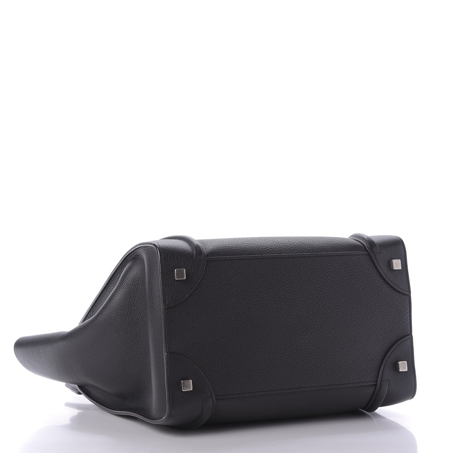 Celine Drummed Calfskin Mini Luggage Black 4 of 10