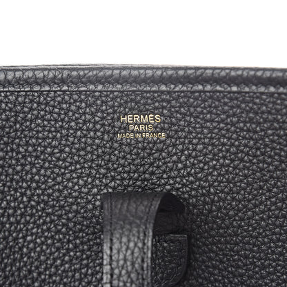 Hermes Taurillon Clemence Evelyne III PM Black 6 of 10