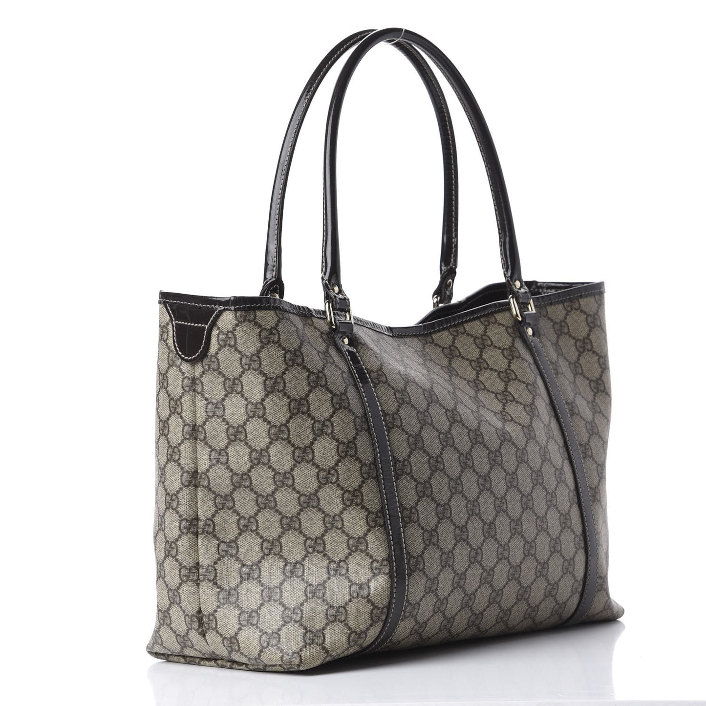 GG Plus Monogram Medium Joy Tote Dark Brown