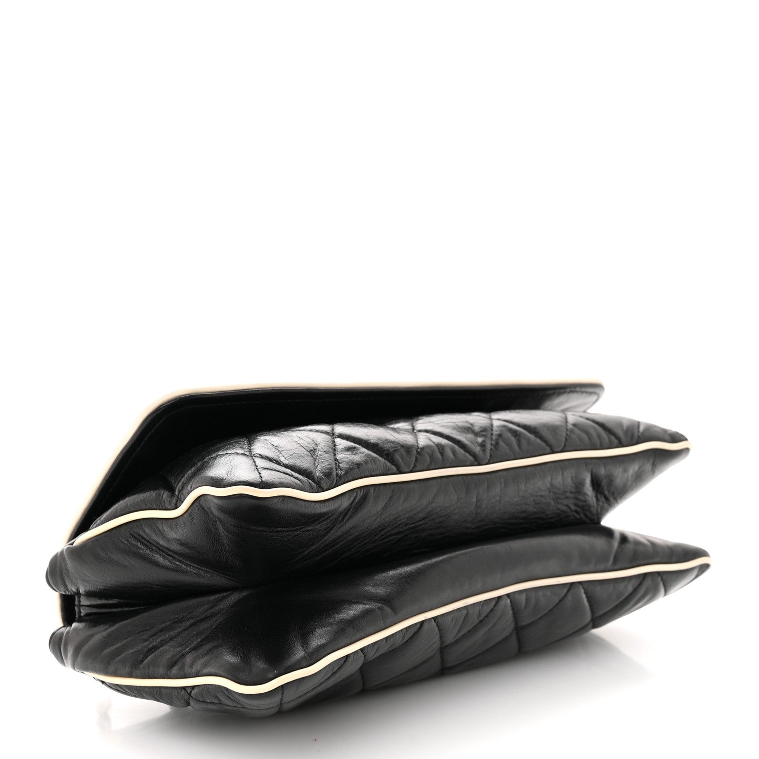 Chanel Lambskin East West Mademoiselle Flap Black 4 of 12