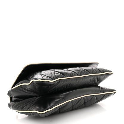 Chanel Lambskin East West Mademoiselle Flap Black 4 of 12