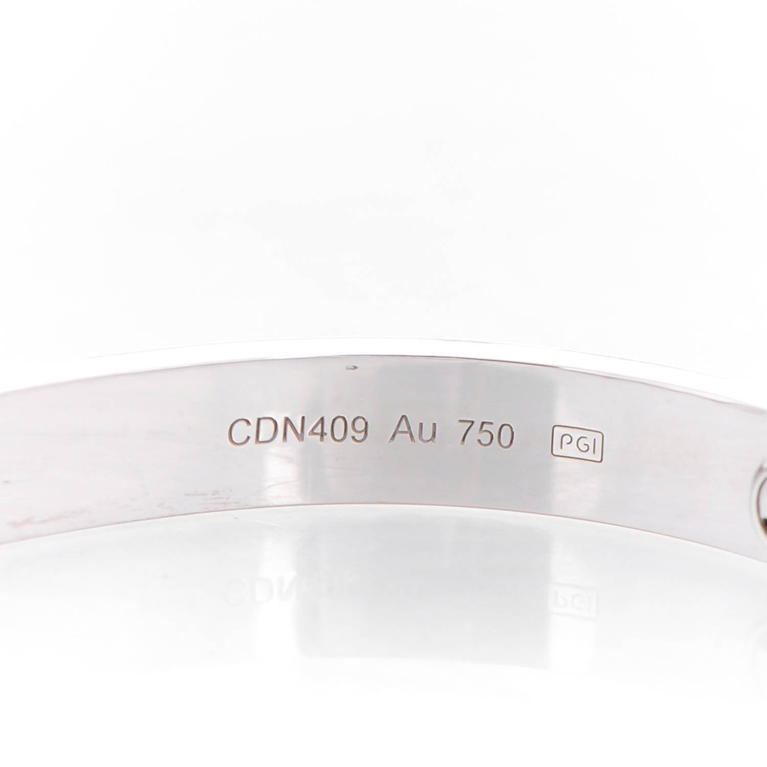 Cartier 18K White Gold LOVE Bracelet 16 4 of 7
