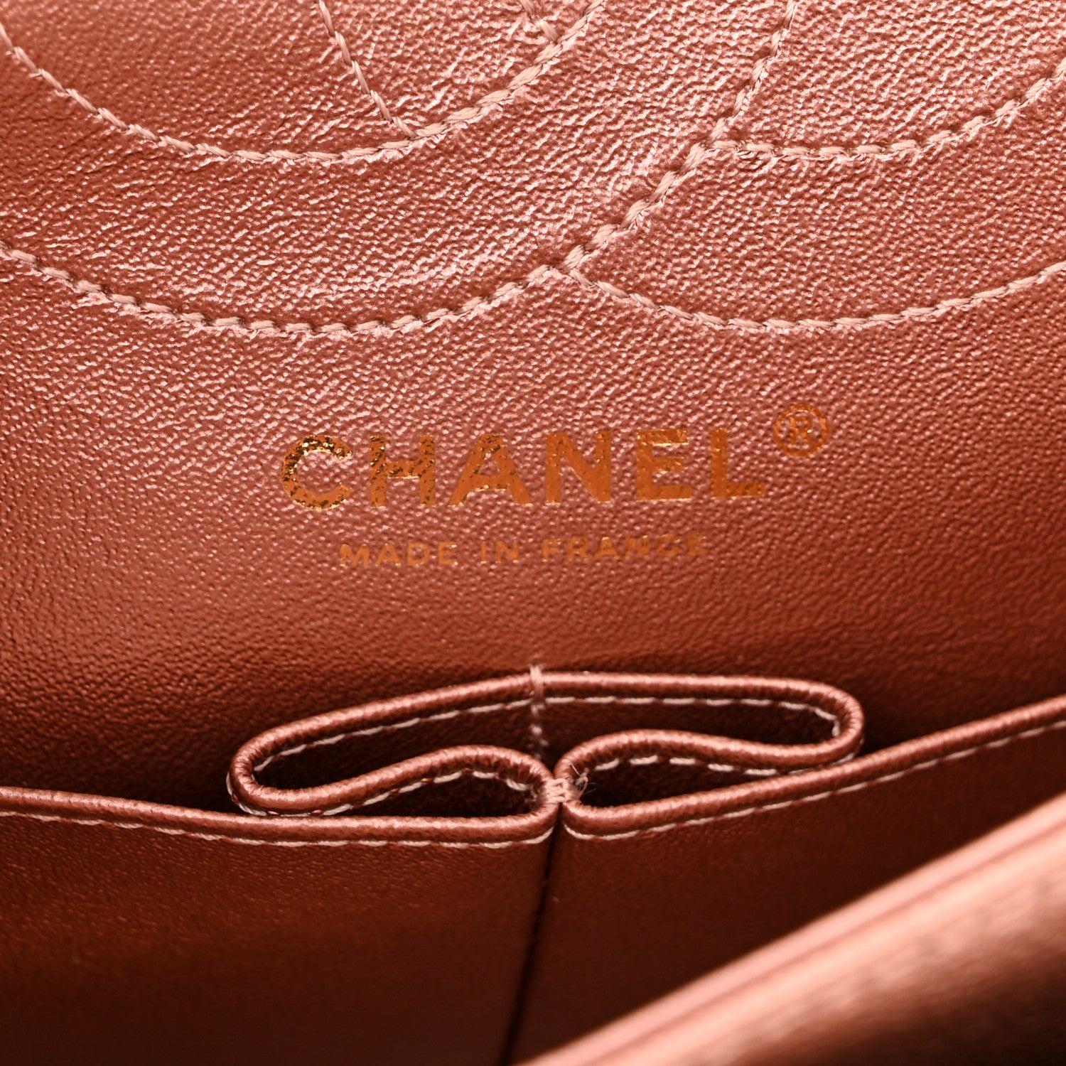 Chanel Metallic Grained Calfskin Quilted 2.55 Reissue 225 Flap Copper Pink 6 of 10