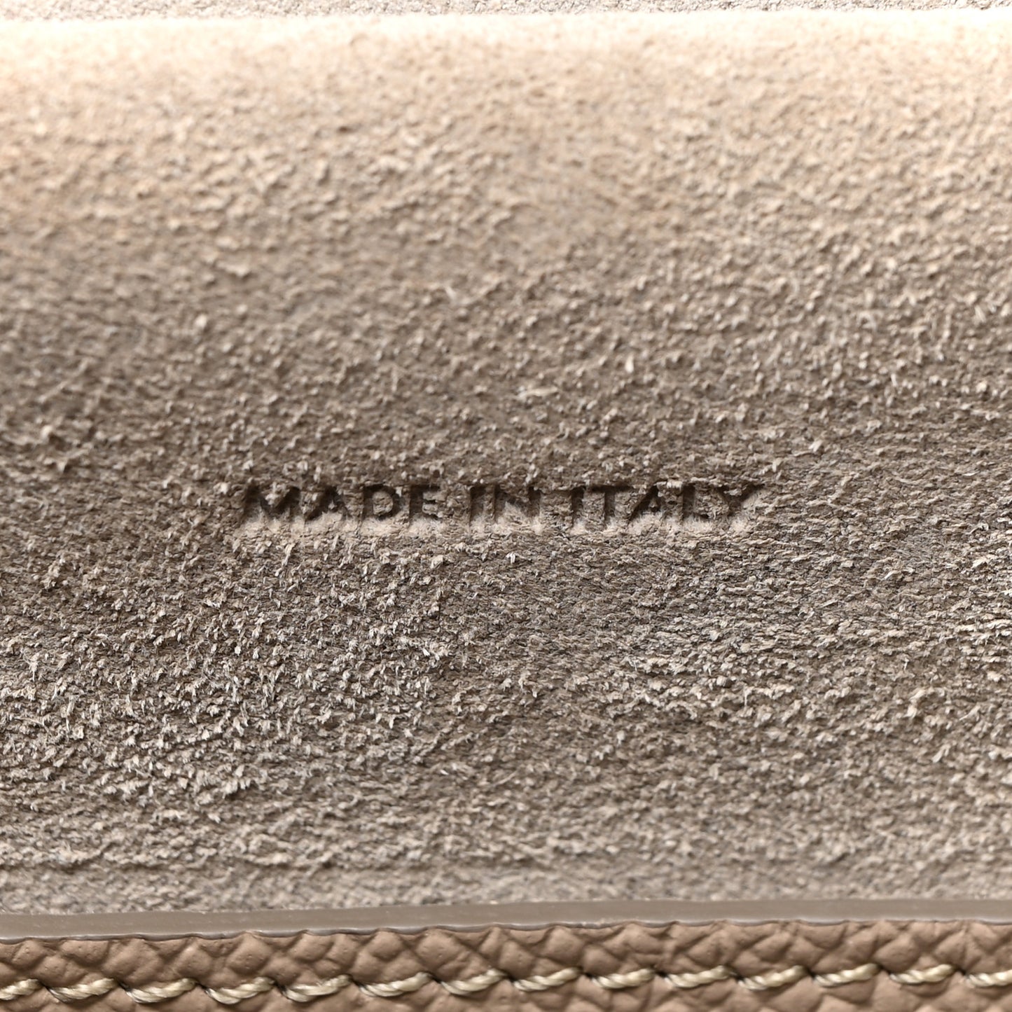 Grained Calfskin Micro Belt Bag Light Taupe
