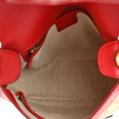 Gucci Monogram Ruinart Calfskin Medium Lady Web Shoulder Bag Beige Ebony Hibiscus Red 5 of 10