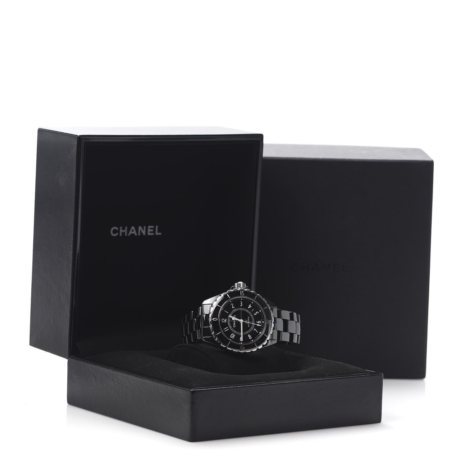 Chanel Stainless Steel Ceramic 41mm J12 Automatic Watch Black 7 of 7